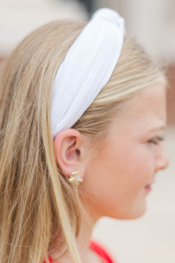 Girls: Good All Year White Headband