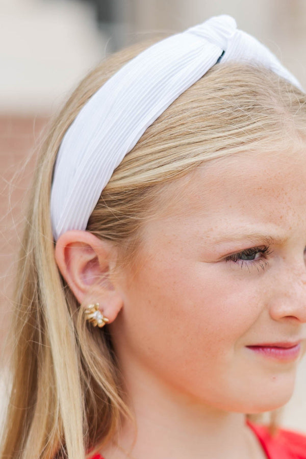 Girls: Good All Year White Headband