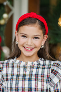 Girls: Good All Year Red Headband