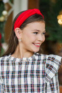 Girls: Good All Year Red Headband