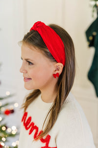 Girls: Good All Year Red Headband