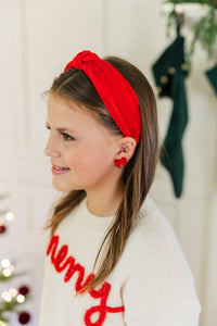 Girls: Good All Year Red Headband