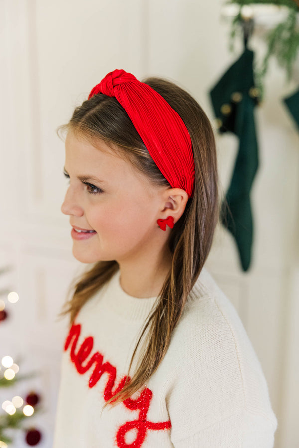 Girls: Good All Year Red Headband