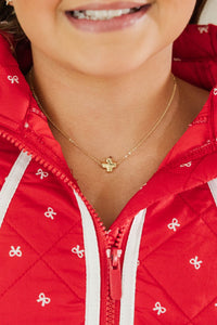 Girls: Forever Faithful Gold Cross Necklace
