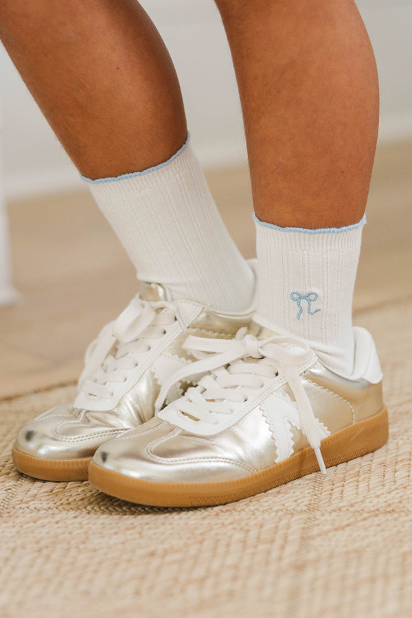 Girls: Sweet Feelings Blue Socks