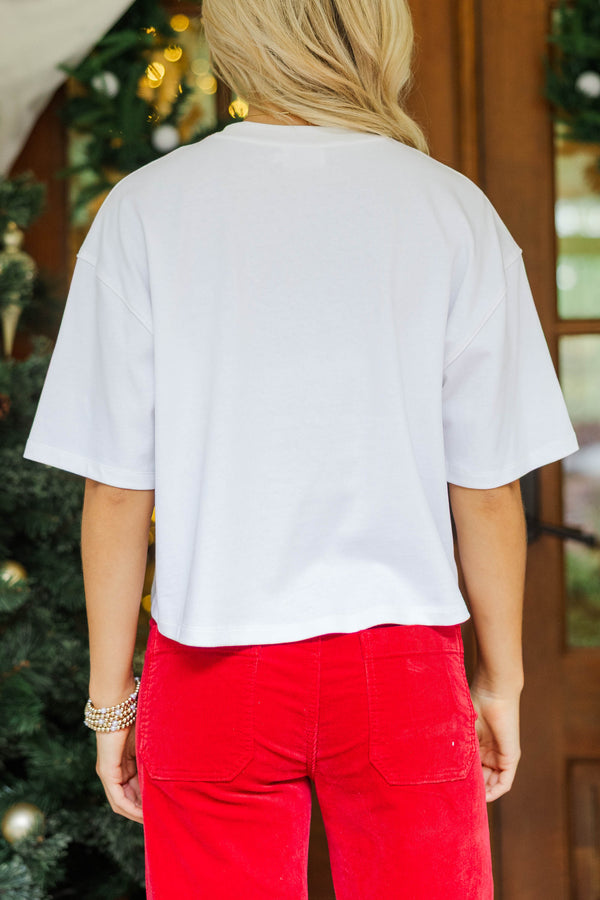 Just a Little Sweet White Candy Cane Tee