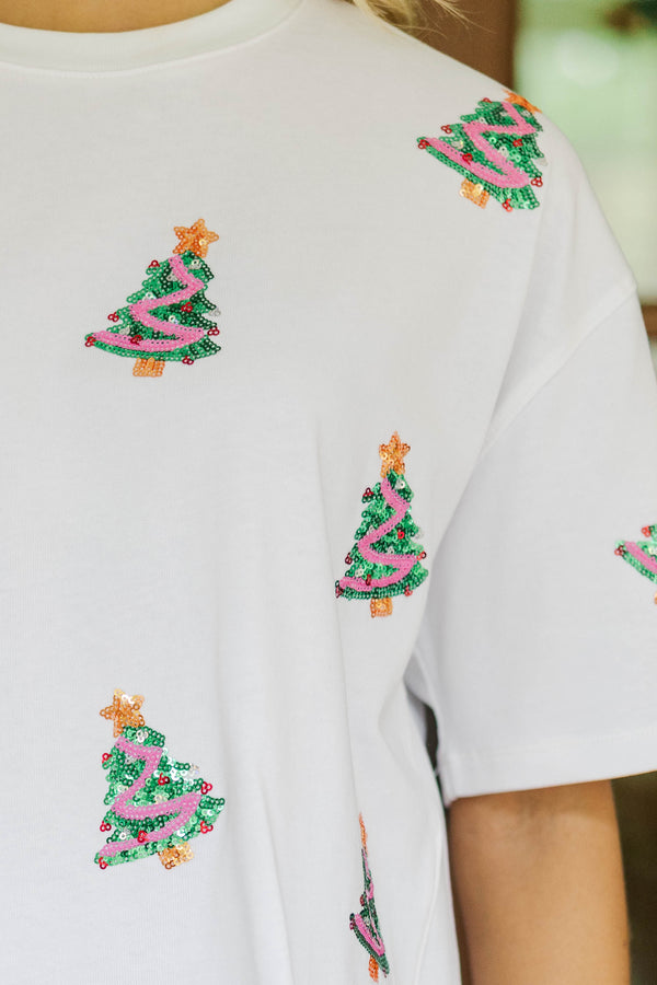 Just a Little Sweet White Tree Tee