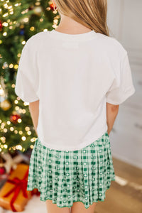 Girls: Favorite Season Fun Sequin Candy Canes Top