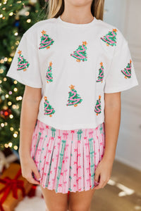Girls: Favorite Season Fun Sequin Christmas Tree Top