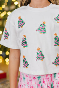 Girls: Favorite Season Fun Sequin Christmas Tree Top