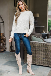 All In Good Time Cream Sweater