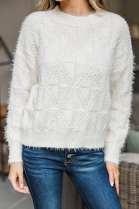 All In Good Time Cream Sweater