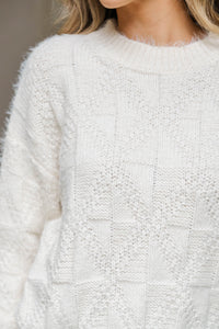 All In Good Time Cream Sweater