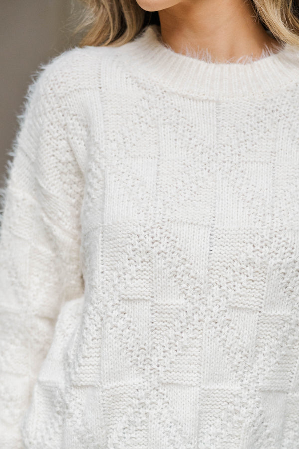 All In Good Time Cream Sweater