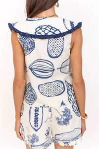 A Signature Staple Blue Printed Tank