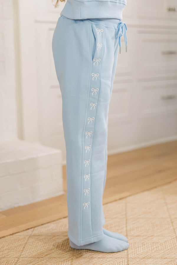 Girls: Color Me Cozy Light Blue Pants