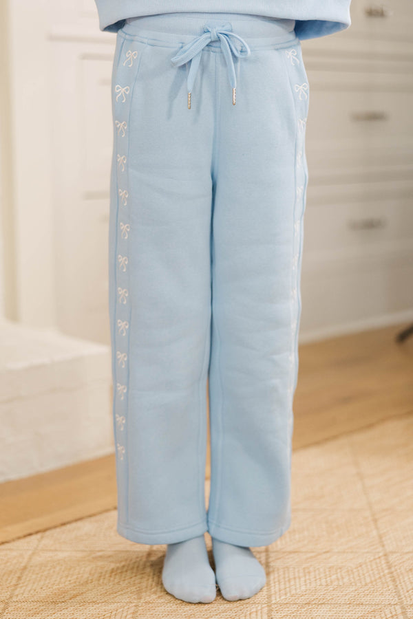 Girls: Color Me Cozy Light Blue Pants