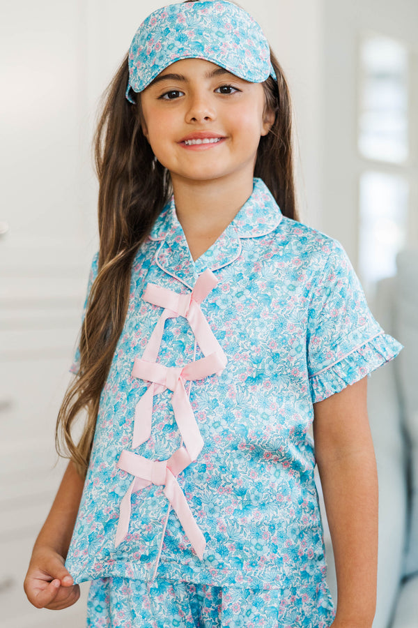 Girls: Sleepover Aqua Ditsy Floral Gift Set