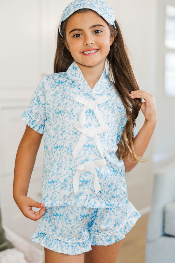 Girls: Sweet Dreams Light Blue Toile Lounge Set
