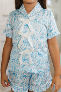 Girls: Sweet Dreams Light Blue Toile Lounge Set