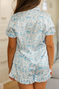 Girls: Sweet Dreams Light Blue Toile Lounge Set