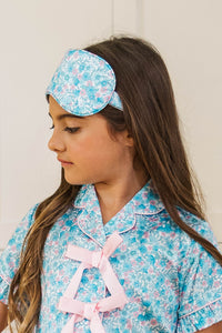 Girls: Cozy Nights Aqua Ditsy Floral Sleep Mask