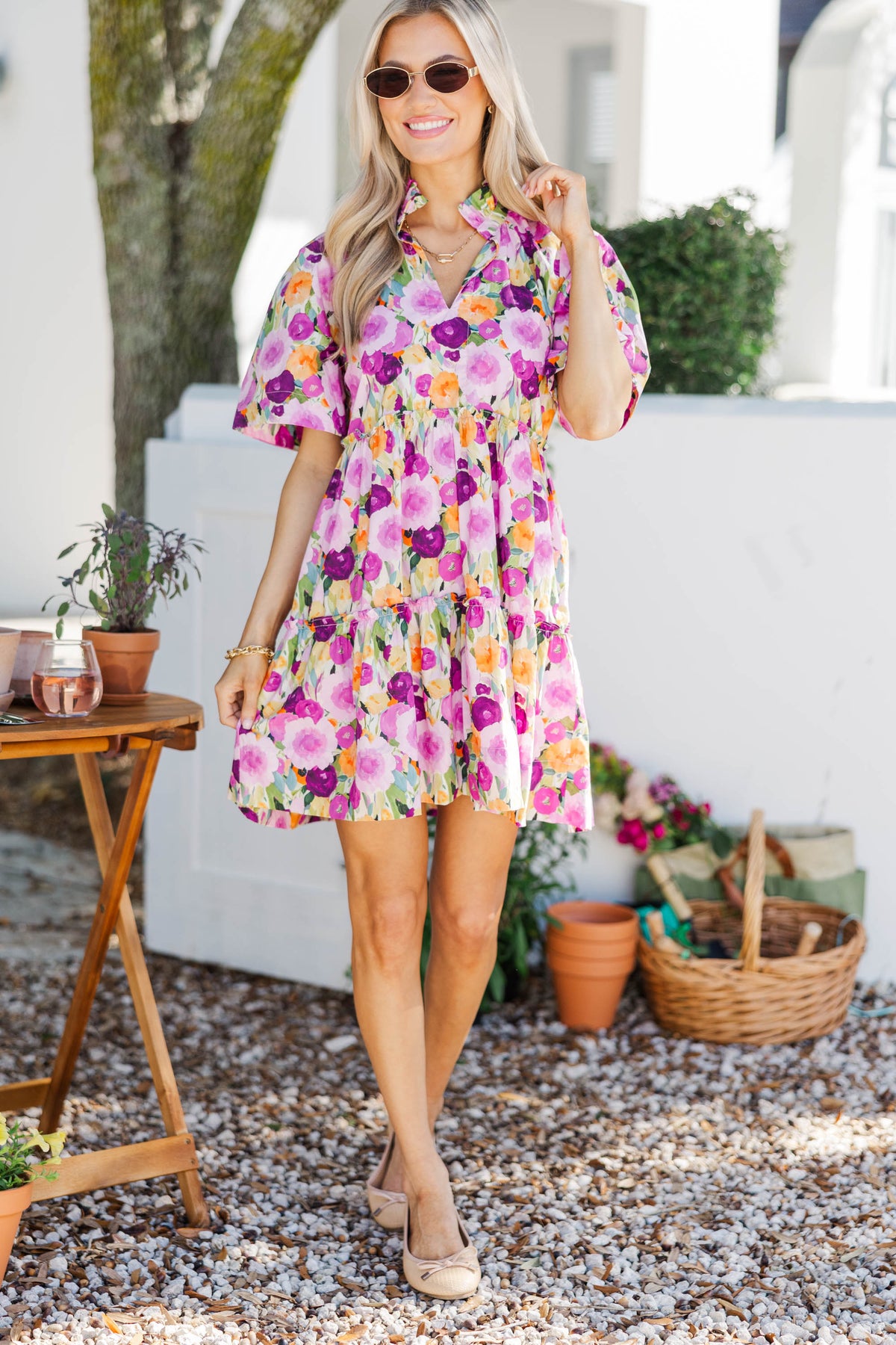 babydoll summer dress French Connection Women's Sleeveless Mini - White Oh so sweet Sunset Mini Dress | Orange