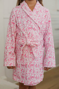 Girls: The Self Care Pink Toile Robe
