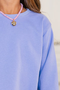 Girls: Dreamy Days Lavender Bow Sweater