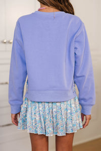 Girls: Dreamy Days Lavender Bow Sweater