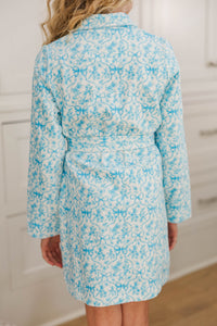Girls: The Self Care Blue Toile Robe