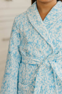 Girls: The Self Care Blue Toile Robe