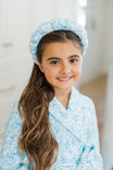 Girls: The Self Care Light Blue Terry Cloth Headband And Wristlet Set