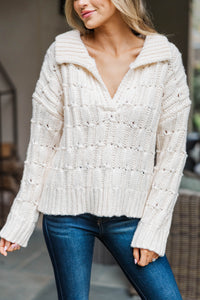 All The Signs Cream Sweater