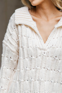 All The Signs Cream Sweater