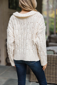 All The Signs Cream Sweater