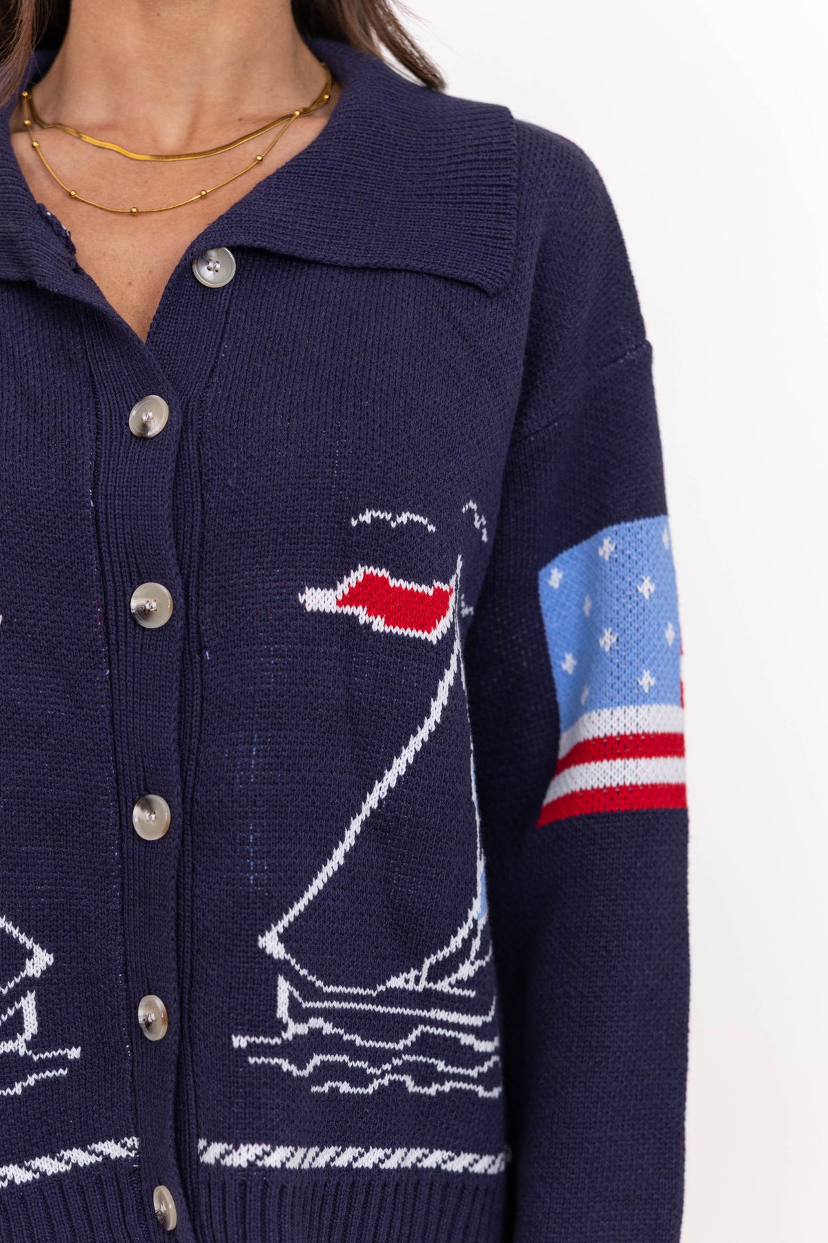 Everything To Love Navy Sailboat Cardigan – Shop the Mint