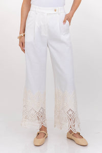 New Season Ease White Pants