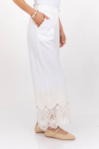 New Season Ease White Pants