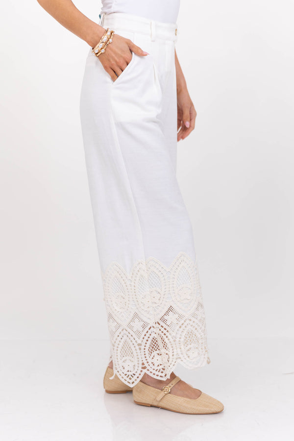 New Season Ease White Pants