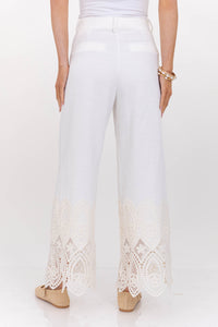 New Season Ease White Pants
