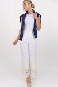 New Season Ease White Pants