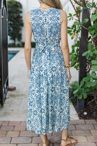 Everyday Pretty Blue Floral Midi Dress