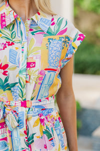 Garden & Bloom Blue Floral Romper