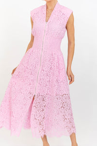 Fate: Exactly What I Needed Blush Lace Midi Dress
