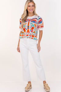Fate: Just Feels Sweet Cream Floral Sweater