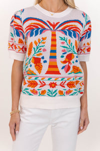Fate: Just Feels Sweet Cream Floral Sweater