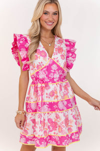 Effortlessly Pretty Pink Floral Dress