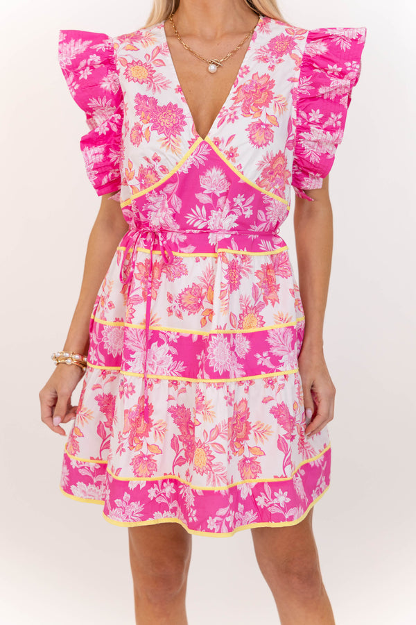 Effortlessly Pretty Pink Floral Dress