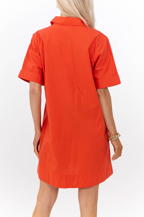strapless open back dress THML: Effortlessly Refined Red Large Floral Shift Dress – Shop the Mint